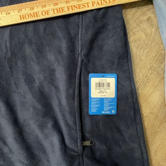 Columbia Fleece Zip Up Jacket Blue Size 1X NWOT - Picture 8 of 8
